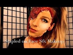 stapled on face special fx makeup