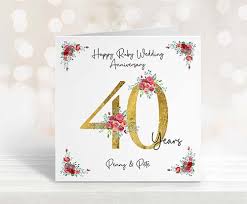 40th anniversary gifts best ideas