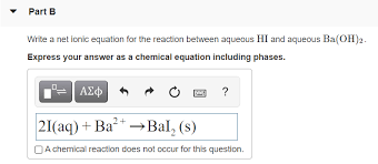Answered Write A Net Ionic Equation