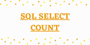 sql select statement with count