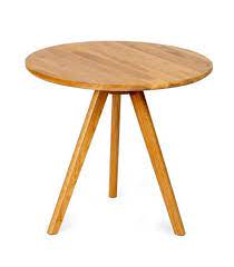Round Oak Side Table