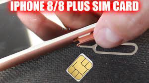 insert remove sim card iphone 8