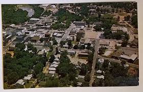 postcard aerial view camden arkansas