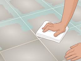 how to clean grout between floor tiles