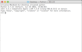 simple python script on mac os x