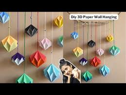 3d Paper Wall Decoration Ideas