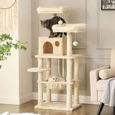 cat tree for large cats with hammock