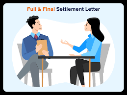 full and final settlement letter
