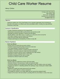 cover letter resume for childcare resume for a childcare provider     