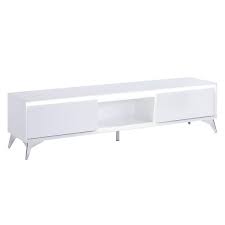 Stickon 71 In Led White Tv Stand Fits