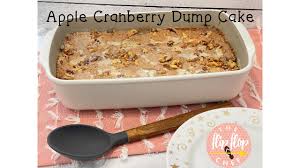 apple cranberry dump cake you