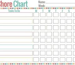 Free Printable Customizable Chore Charts World Of