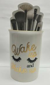 ceramic makeup brush holder storage