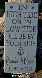 In High Tide Or Low Tide Ill Be By Youe Side Beach Wedding
