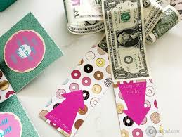 Add a note with the words pull me to the end of the roll and allow it to poke out the top of the box to create a seemingly endless stream of cash. Diy Pop Out Money Gift Box Diy Inspired