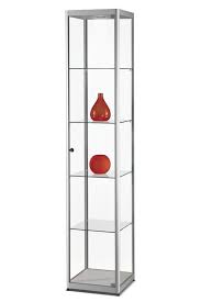 glass display cabinet with basic led