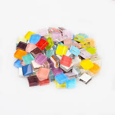 Multi Colors Square Glass Tiles For