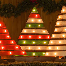 Diy Trees With Marquee Lights