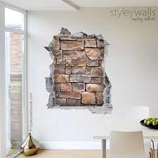 Stones Wall Decal Bricks Wall Sticker