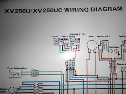 Especially on single wire tail lights. Yamaha Oem Factory Color Wiring Diagram Schematic 1988 Xv250u Xv250 U Uc Ebay