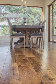 hand sed hickory flooring in