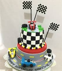 racing car birthday cake
