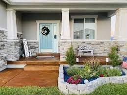 concrete front porch ideas