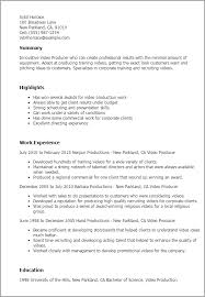 Video Production Resume Samples   Free Resume Example And Writing     Video Production Coordinator Resume samples