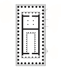 floor plan of the parthenon diagram