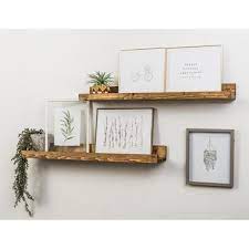 60 inches long rustic wooden shelf