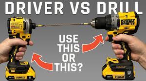 when to use an impact driver vs drill