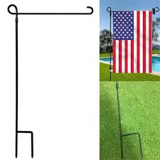 Garden Flag Stand Holder Pole With