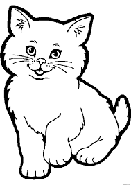 Coloriage Dessin Animaux Chat Dessin Dessin à imprimer | Coloriage chat à  imprimer, Coloriage chat, Coloriage chaton