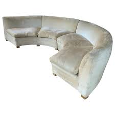 semi circular curved sectional sofa by