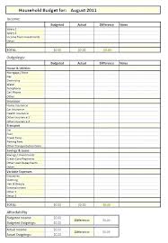 Excel Monthly Spending Template Sample Home Budget Simple