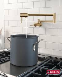 Contemporary Wall Mount Pot Filler In