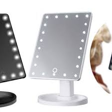 led magic makeup mirror with touch