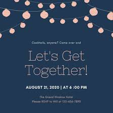 Party Invitation Get Together Invitation Templates Free
