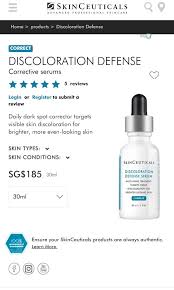 skinceuticals discoloration defense