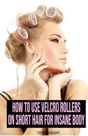 how to use velcro rollers on short hair