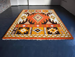 vine 1960s wool berber carpet from