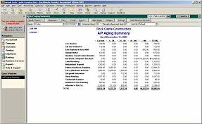 Accounts Payapble Aging Summary Report Accounting Software
