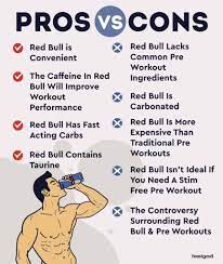 red bull for pre workout pros cons