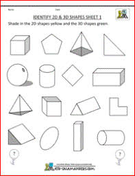 They begin to distinguish among the different shapes and categorize items 18. 3d Shapes Worksheets