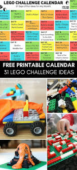 Lego Challenge Calendar Free Printable Lego Stem For Kids