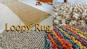 loopy crochet rug free crochet