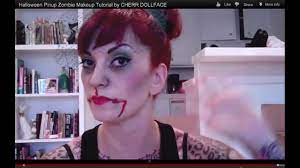 halloween pinup zombie makeup tutorial