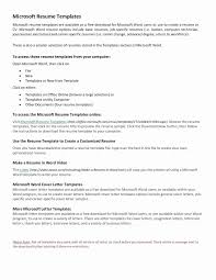 Resume Letter Template Ms Wordw To Make Cover For Free