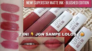 maybelline superstay matte ink blushed