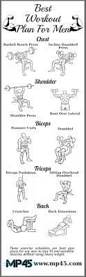 best workout plan for men visual ly